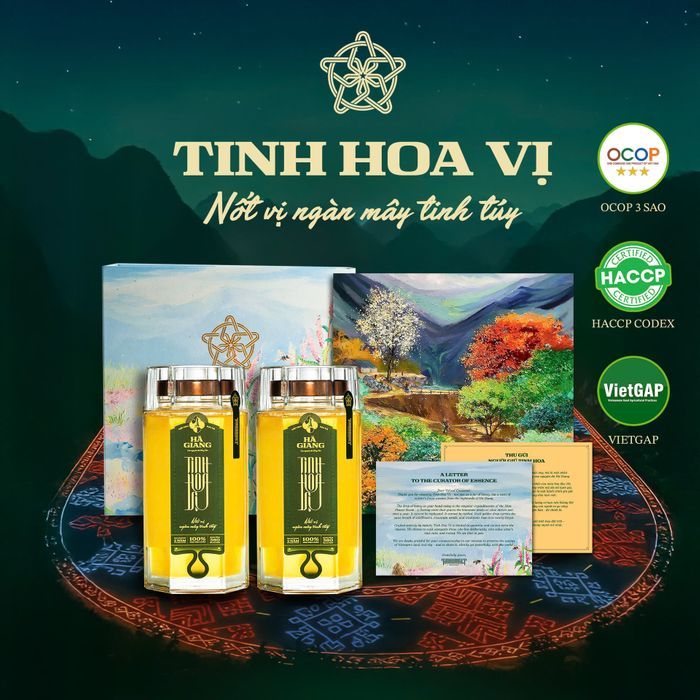TINH HOA VIỆT - MẬT ONG HOA BẠC HÀ HÀ GIANG